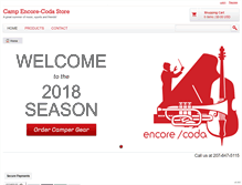 Tablet Screenshot of encore-codastore.com